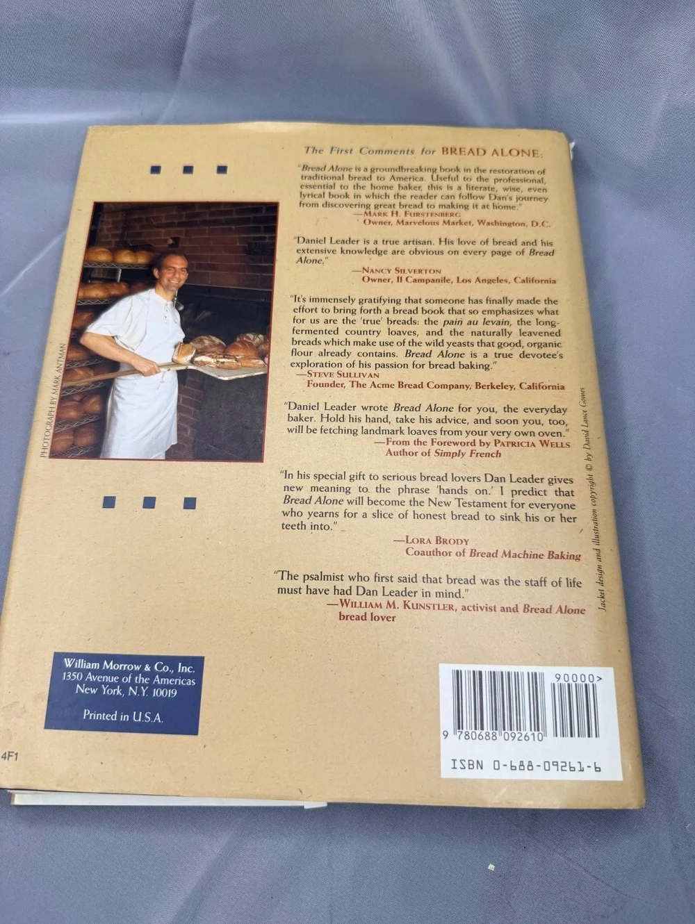 Bread Alone First Edition Cookbook Daniel Leader Judith Blahnik 1993 HC